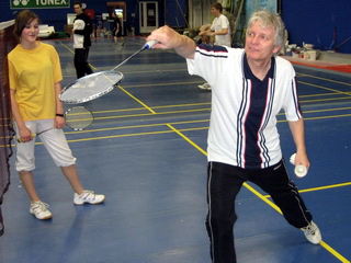 Trenér badmintonu Stanislav Jelínek